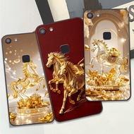 Vivo V3 / V3 MAX / V7 / V7 Plus / V7+ case with yellow horse print Clover case