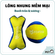 FOFOS Dog Toy, Ball & Bone Plush Toy, Fun Little Speaker, Plush Fabric, Soft PP Cotton, Teeth Care