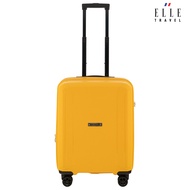 Elle travel Ariel collection, 100% pp (polypropylene) กระเป๋าเดินทางขนาด Cabin 20"นิ้ว ถือขึ้นเครื่อง ระบบซิปนิรภัย 2ชั้น ตรงกลางมีซิปขยายเพิ่มความจุ ล้อคู่8 ล้อหมุน 360องศา น้ำหนักเบา คันชักอะลูมิเนียมปรับระดับได้ ด้านหลังมี Luggage tag