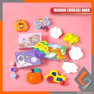 SN-M385 Educational Toys for Children: Gypsum Statue Painting Tools with Cute Animation Motifs Gypsu