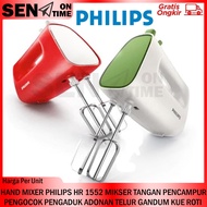Philips Hand Mixer Hr 1552 Mikser Tangan Daya 170 Watt W Wat Pencampur Pengocok Pengaduk Adonan Telu