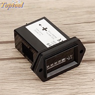TOPTOOL Engine Hour Meter, Timer DC Hour Meter Timer, Universal 12-36V Engine Hour Gauge Tractor