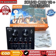 Soundcard V8 Mixer V8 Sound Card V8 MIXER Audio USB External Soundcard Original + Bluetooth