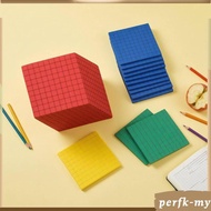[PerfkMY] Adhesive Base Ten Blocks EVA Foam Arithmetic Teaching Blocks School Supply Classroom for T