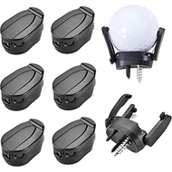 6 Pcs Golf Ball Pick Up Retriever Grabber, Foldable Golf Ball Pick Up Claw Sucker Put On Putter Grip