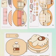 S1NI! paper doll house sanrio cinnamoroll kuromi my melody dll bpbpan korea