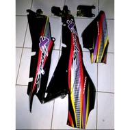 Promo!! FULL SET COVER BODY BELAKANG HONDA SUPRA X LAMA / SUPRA FIT LAMA HITAM / BODY SUPRA X LAMA