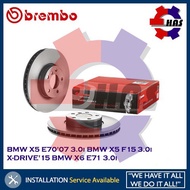 Brembo Front Brake Disc Rotor for BMW X5 E70'07 3.0i BMW X5 F15 3.0i X-DRIVE'15 BMW X6 E71 3.0i