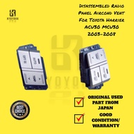 Disassembled Radio Panel Aircond Vent For Toyota Harrier ACU30 MCU30 2003-2008