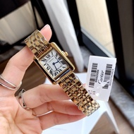 [C.R] Jam Tangan Wanita Mewah Klasik Square Wanita Jam Tangan Kuarza Keluli Tahan Karat Jam Tangan P