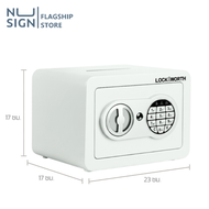 Nusign ตู้เซฟ เซฟนิรภัย มีช่องหยอดด้านบน ล็อค2ระบบ กลอน2สลัก วัสดุเหล็กกล้า แข็งแรง ทนทาน Safe Box