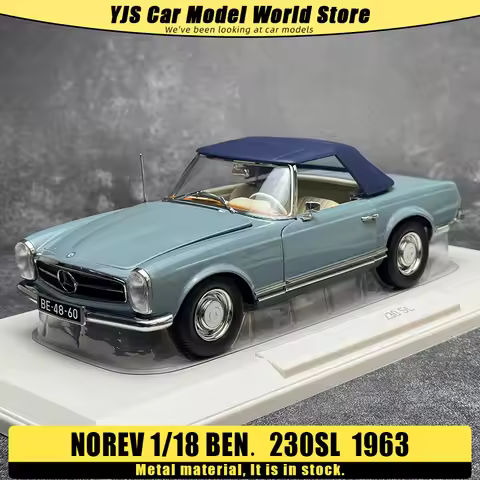 NOREV diecast model 1:18 Ben. 230sl 1963 metal car model ornament Collection Classic car