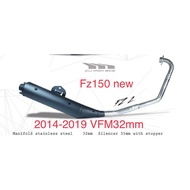 CJ IPOH EXHAUST VFM 32mm FZ150 V2/V3 NEW 2014-2023y
