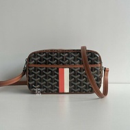 99新🆕 Goyard 戈雅 Cap-Vert PM Bag 相機包 棕色 (手繪紅白線)