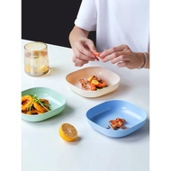 日式家用吐骨頭盤碟塑料餐桌放菜骨碟吐骨碟小盤子垃圾盤創意可愛