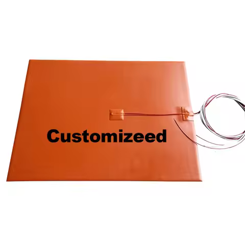 Customized Silicone Heater Heated Bed Any Size with Adhesive and 100K Thermistor