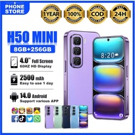 Small 4 Inch Phone 8GB RAM 256GB ROM Android 14 Dual SIM 2500mAh Handphone Kecil HP Ready Stock 1 Ye