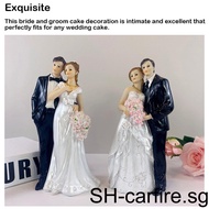 Cake Decoration Bride Groom Marry Figurine Funny Wedding Topper Stand Anniversary Statue Ornament Car Accessories