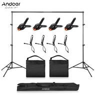 Andoer 2.6 x 3 Meters/ 8.5 10 Feet Aluminum Alloy Studio Backdrop Stand Bracket Adjustable Photograp