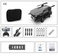 全城熱賣 - R16迷你折疊無人機四軸飛行器航模飛機獨立站（黑色4K單攝像+收納包（三電版））