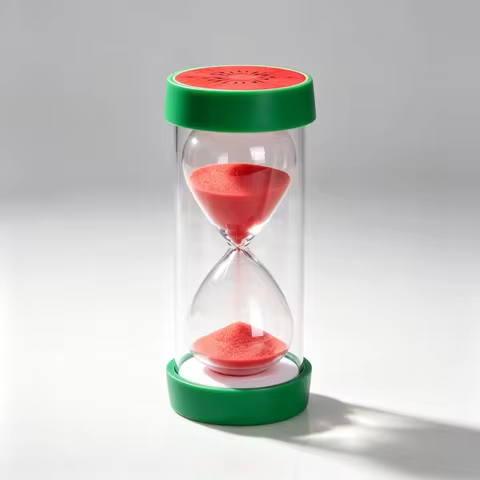Colorful Fruit Sand Timer 5/15/30Min Anti-break Hourglass Children Educational Timer Home Decoration