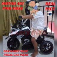 MOTOR AKI ANAK PMB M888 M-888 AKI MOTORAN AKI NINJA RODA TIGA Mainan Anak Motor Aki PMB M-888 M888 N