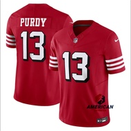 Men San Francisco 49ers Brock Purdy 2025NFL Red Limited American Football Jersey