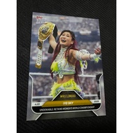 2025 Topps Now Wrestlemania Wrestling Card Iyo Sky - Undeniable: Retains Women's World Championship 