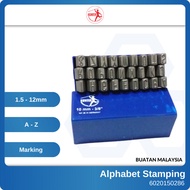 Hunter Germany 1.5mm-8mm Alphabet Stamp A-Z Punches Punch Plate Board Chop Letter Punch