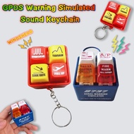 【With Sound&Light】EGPWS Warning Sound Button Keychain | EGPWS Voiced Keychain Bag Pendant