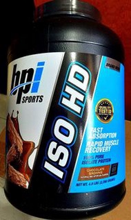 BPI Sports ISO HD 100% Pure Isolate Whey Protein 增肌奶粉/分離乳清蛋白粉 Chocolate Brownie 4.9 lbs 朱古力布朗尼味 4.9 磅