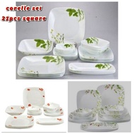 BIG Dinner set Corelle 21 pcs square