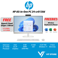 HP All In One PC 24-cr0138d B6NU5PA Intel Core i5-1334U Intel Iris Xe 8GB D4 3200MHz 512GB NVMe SSD 