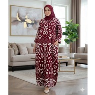 KAFTAN LOOSE PRINTED MATERIAL SOFT CREPE kod INTAN