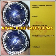 BLUE STAR SAFIR BIRMA # BATU CINCIN PERMATA SAPPHIRE NATURAL best