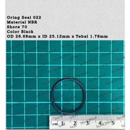 Oring seal Standard USA 022 NBR70 OD 28.68mm x ID 25.12mm x CS 1.78mm