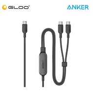 Anker 2-in-1 USB-C to USB-C Cable (4ft 140W) A8895 | 2-in-1 | Smart Power Allocation
