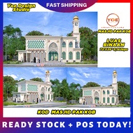 PELAN RUMAH MASJID 2 TINGKAT BERKELUASAN | PLAN RUMAH | PLAN MASJID  | HOUSE DESIGN 3D