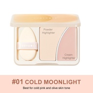 Phấn Bắt Sáng highlight Kiêm Kem Che Khuyết Điểm JUDYDOLL Hai Màu Lì  Làm Sáng Da