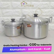 Aluminum Pan + Lid / Vegetable Soup Pan / Water Pan with Outer Lid Global Eagle - 16 CM / 18 CM / 20