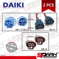 (2 pcs) HB1 HB3 HB4 HB5 Socket 9004 9005 9006 Head Light Bulb Holder Adapter Pigtail Socket