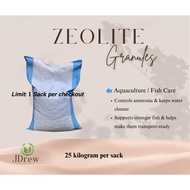 Natural Zeolite Granules 1 Sack Z3 Z4 Z5 Z6 Z8 | Ammonia Remover for Fish Pond & Aquarium | Aquacult