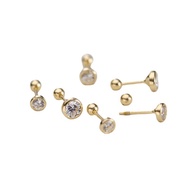 14K Gold Earrings Simple Jewelry