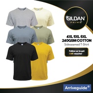 GILDAN PRIME x ARRIVE GUIDE 4XL 5XL 6XL Ultimate Cotton 240gsm Oversized T-Shirt Unisex Side Seam Ts