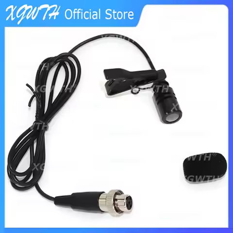 Lavalier Microphone Omnidirectional Electret Condenser Lapel Mic for MiPro Wireless Radio Mic System