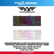 ARMAGGEDDON MKA-2C Neo Psychraven 87 Keys Hot-swappable Mechanical Gaming Keyboard - Wired