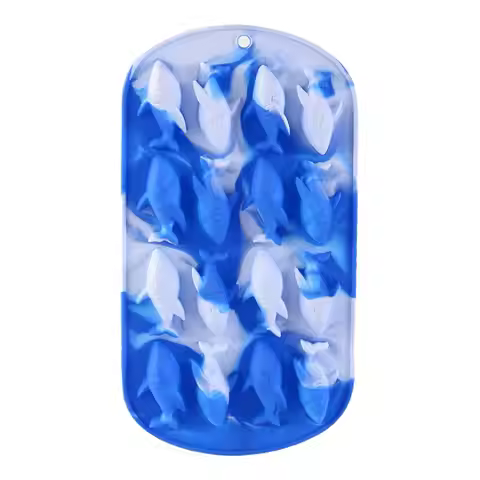 Ice Mold 3D Shark Ice Maker Tray Easy Release Mould For Cocktail Whiskey Wine Drinks Fridge Kitchen 