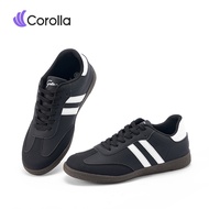 【รองเท้าคู่รัก】Corolla รองเท้าผ้าใบ สำหรับผู้ชาย ผู้หญิง ทรงเบสิค หนังนิ่ม พื้นกันลื่น ใส่สบาย (มีไซ