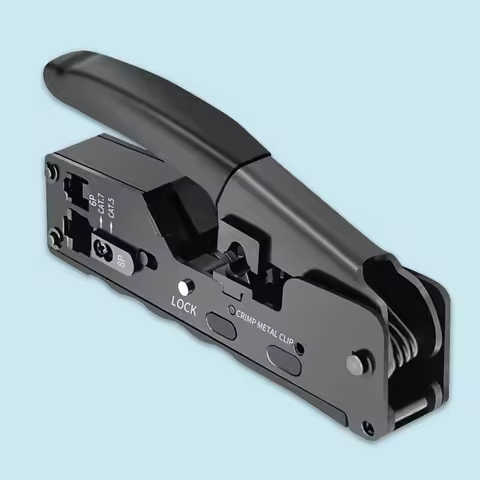 OULLX Crimping Tools Cat7 RJ45 Connector Network Cable Pliers Dovetail Clamp Cat5 Cat5e Cat6 Cat6A M