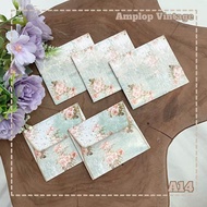 Amplop vintage (isi10) Amplop aesthetic amplop shabby amplop serbaguna motif bunga